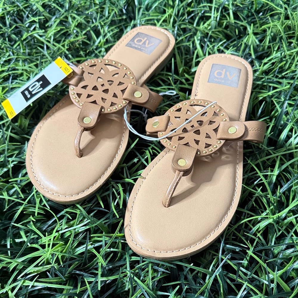 DV by Dolce Vita Women's Brown Cutout Sandals